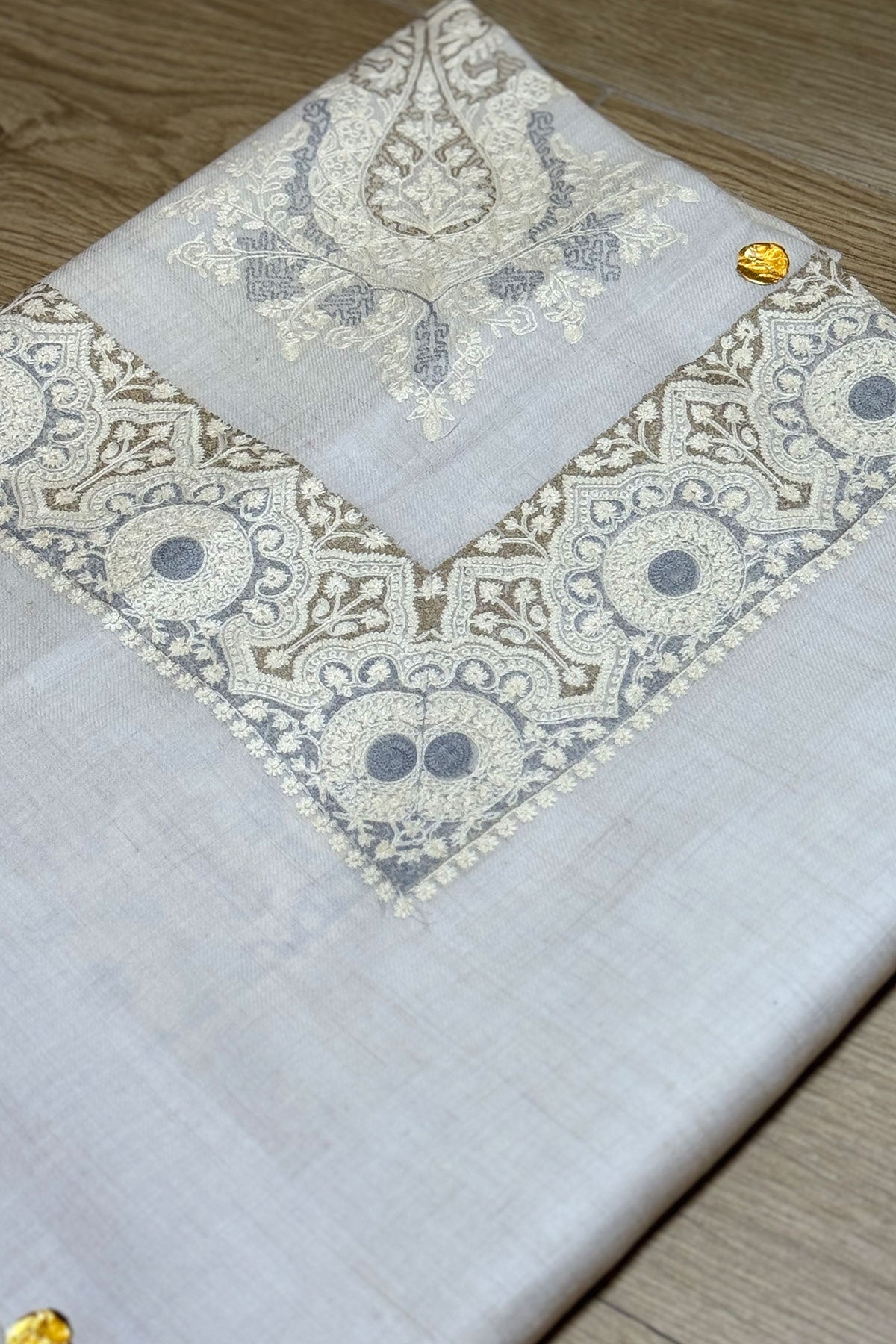 HOOK EMBROIDERED PASHMINA SHAWL