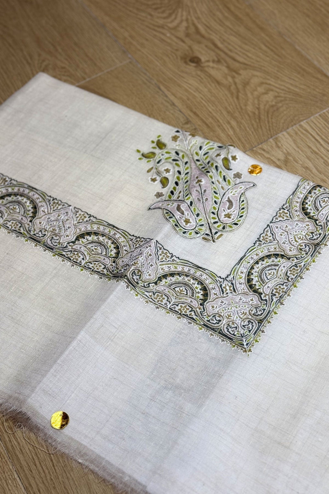 HOOK EMBROIDERED PASHMINA SHAWL