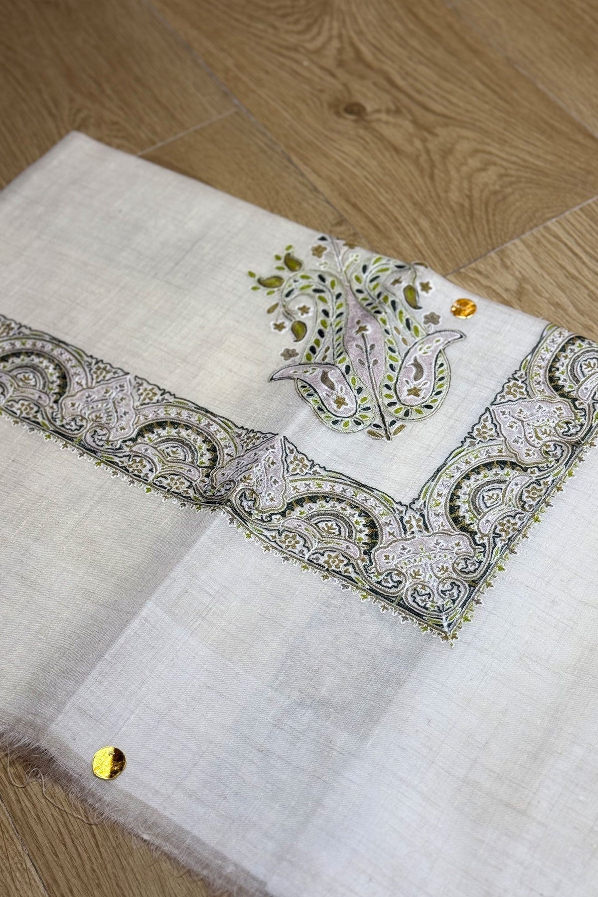 HOOK EMBROIDERED PASHMINA SHAWL