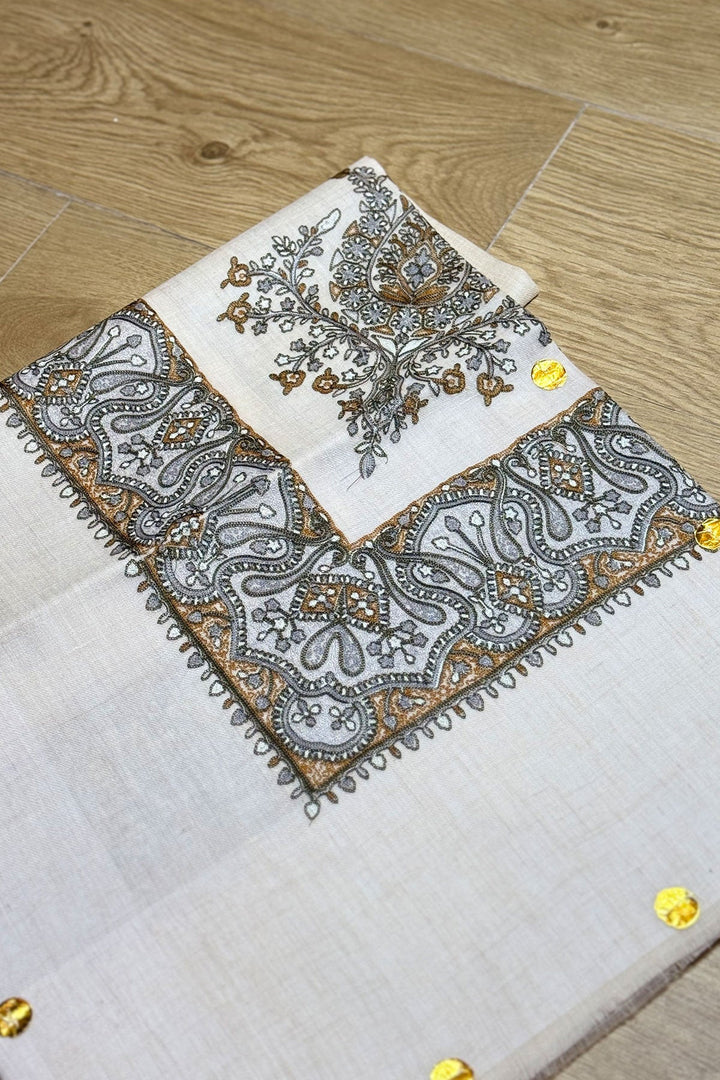 HOOK EMBROIDERED PASHMINA SHAWL