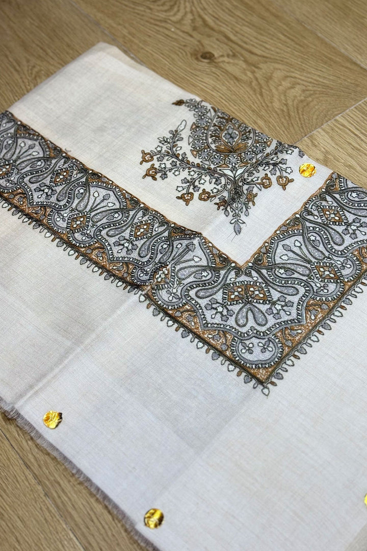 HOOK EMBROIDERED PASHMINA SHAWL