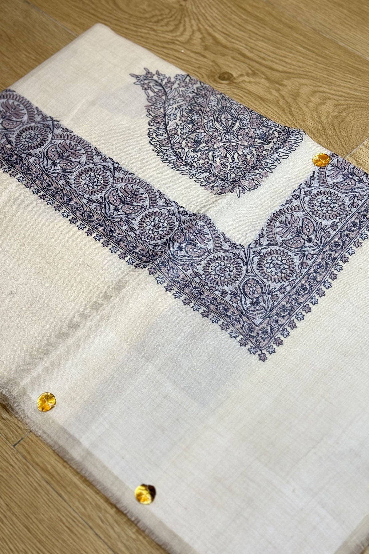 HOOK EMBROIDERED PASHMINA SHAWL