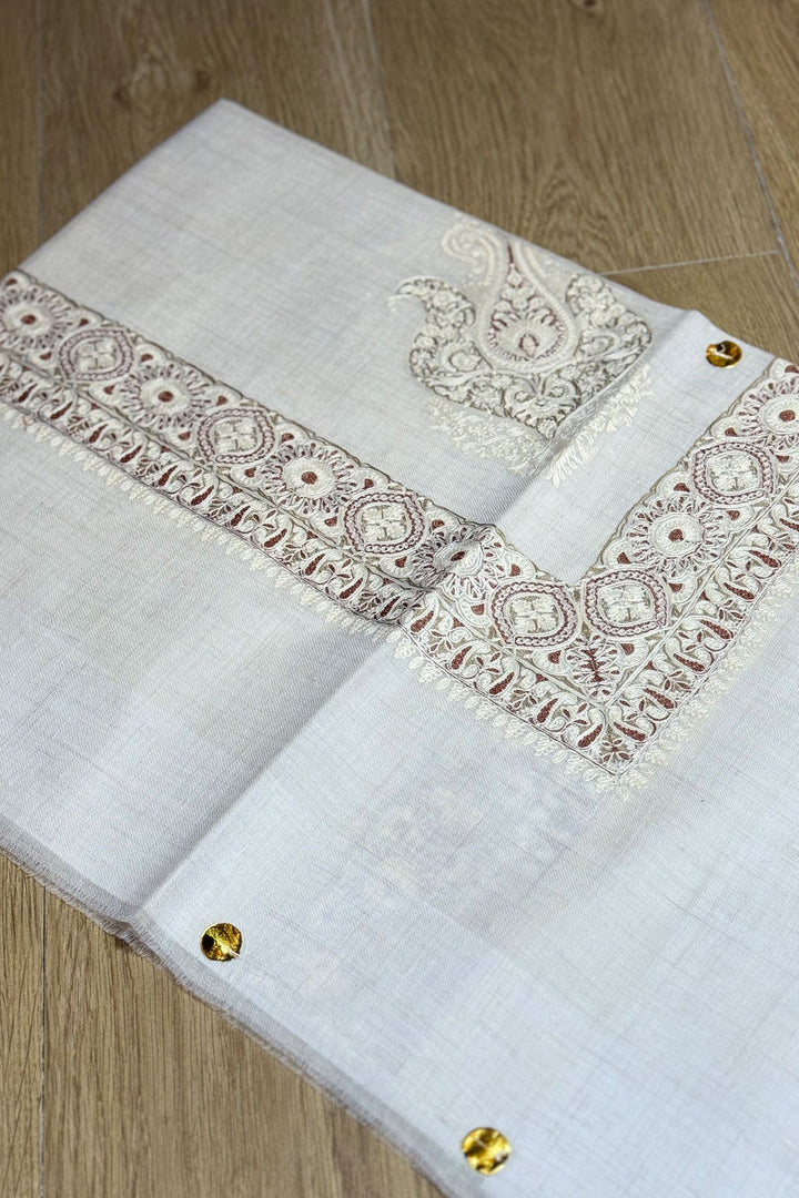 HOOK EMBROIDERED PASHMINA SHAWL