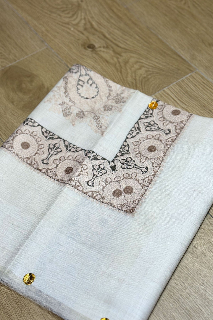 HOOK EMBROIDERED PASHMINA SHAWL