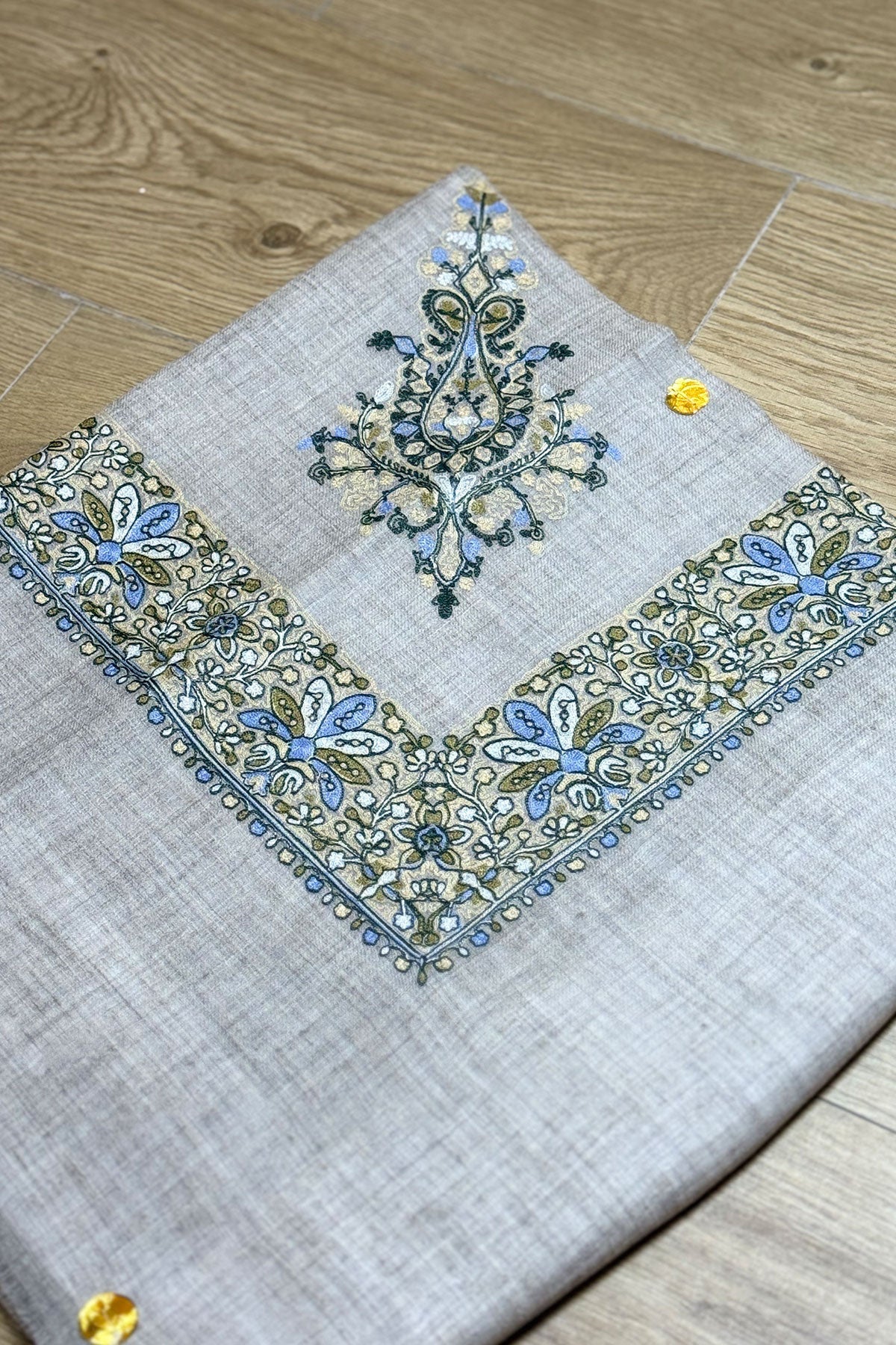 HOOK EMBROIDERED PASHMINA SHAWL