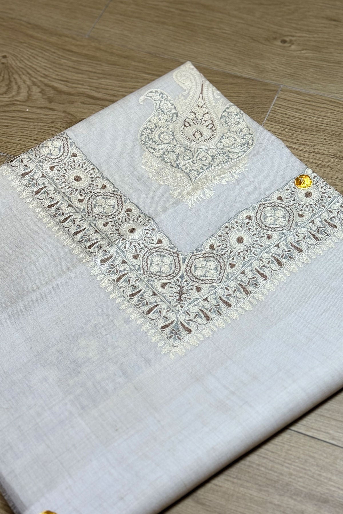 HOOK EMBROIDERED PASHMINA SHAWL