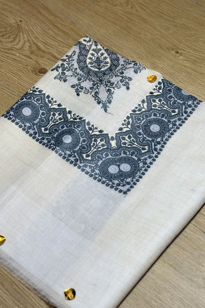 HOOK EMBROIDERED PASHMINA SHAWL