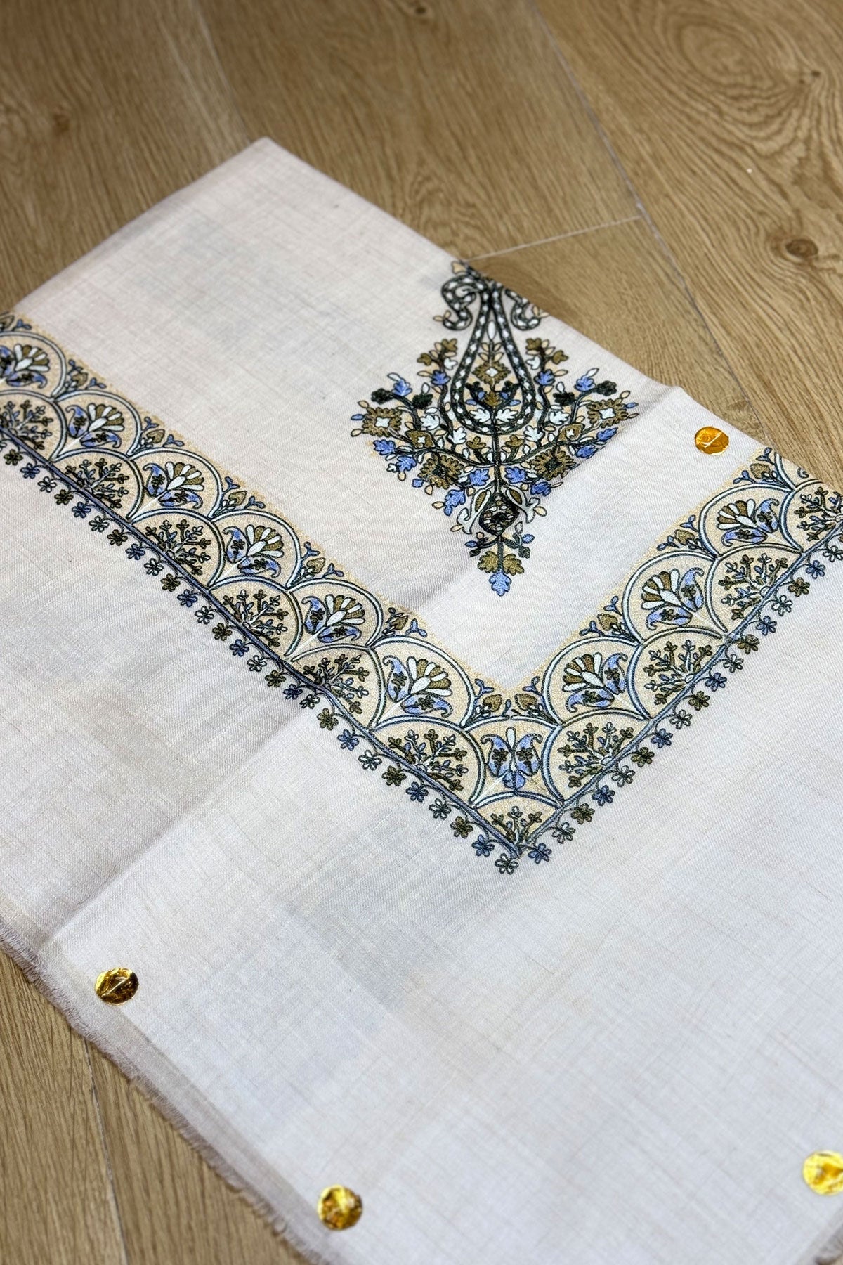 HOOK EMBROIDERED PASHMINA SHAWL