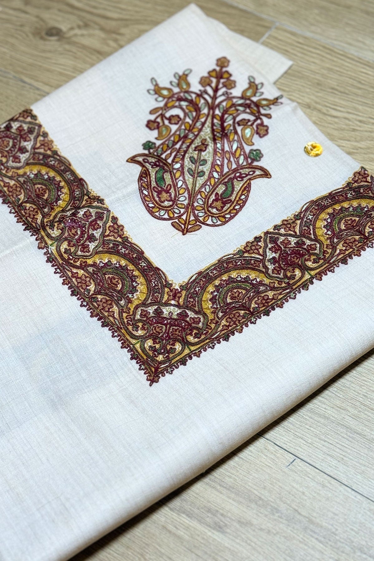 HOOK EMBROIDERED PASHMINA SHAWL