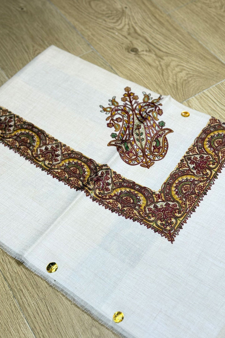 HOOK EMBROIDERED PASHMINA SHAWL