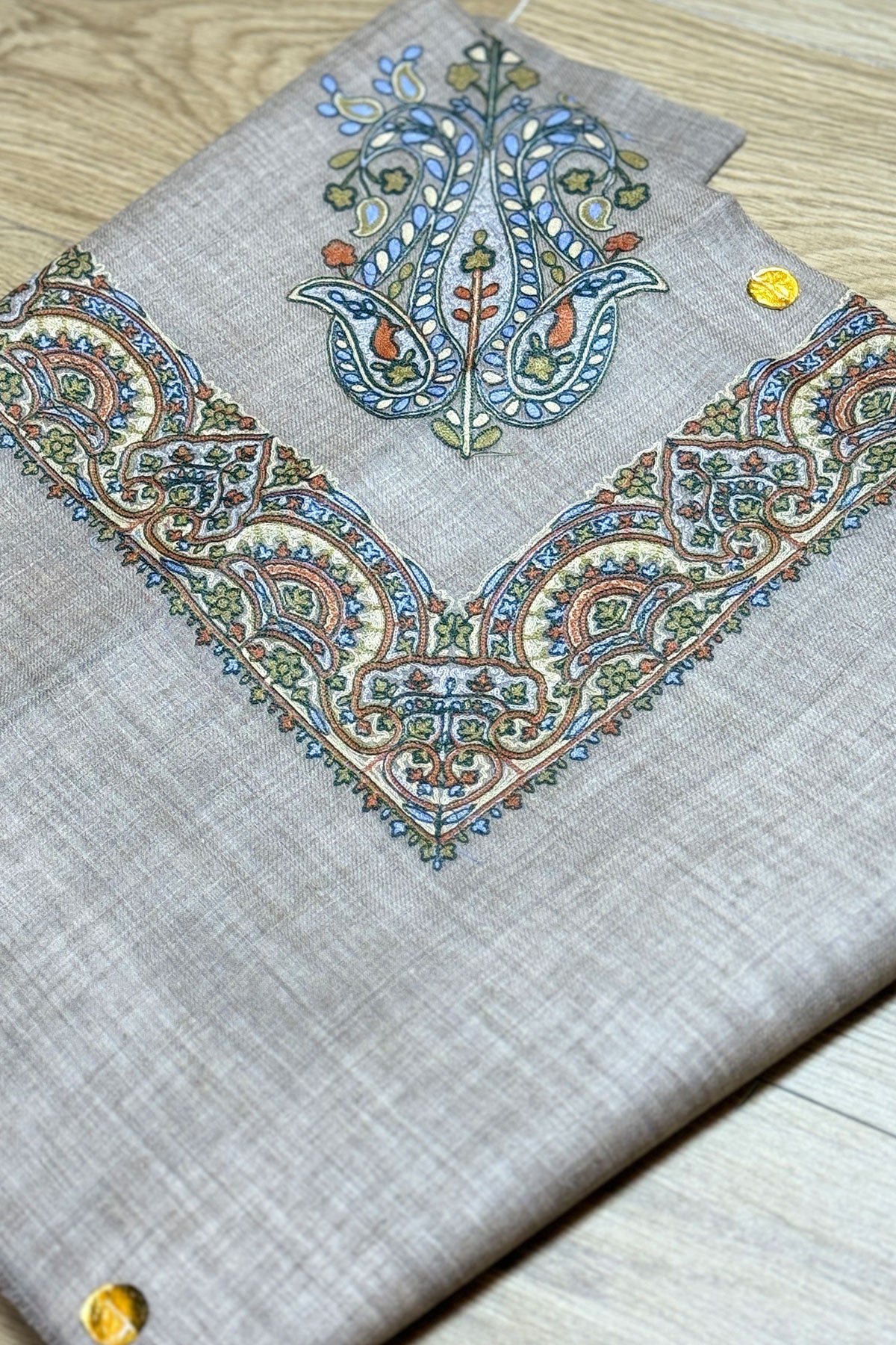 HOOK EMBROIDERED PASHMINA SHAWL