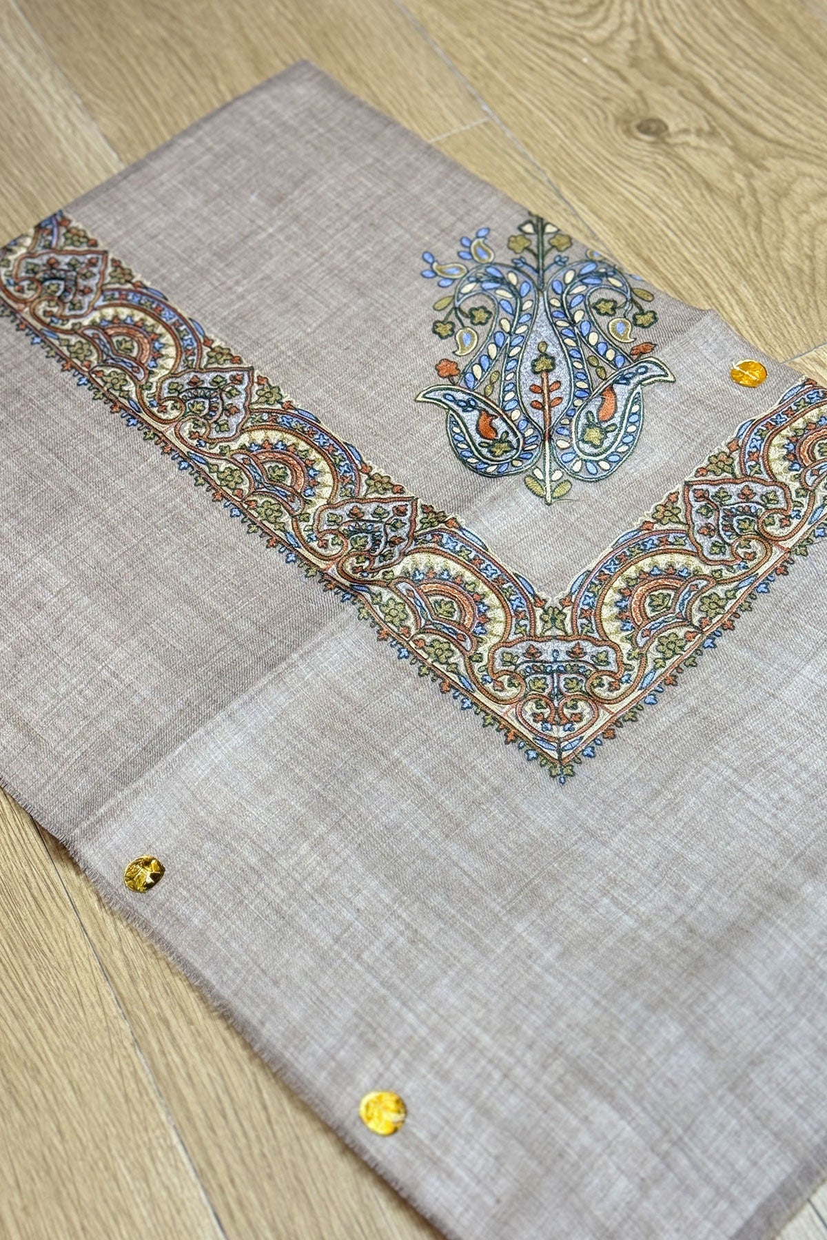 HOOK EMBROIDERED PASHMINA SHAWL