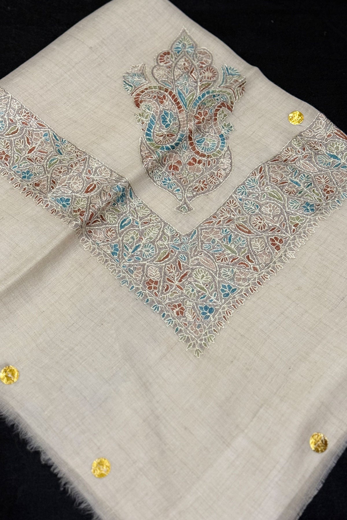 HAND EMBROIDERED PASHMINA SHAWL