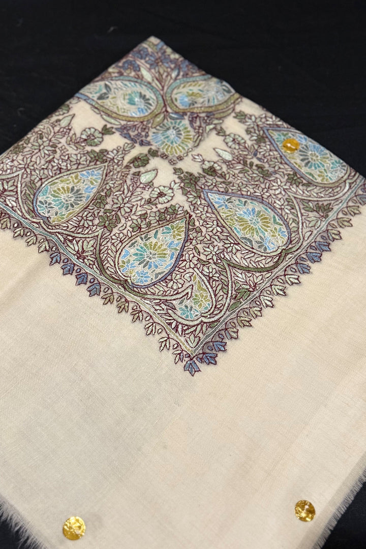 HAND EMBROIDERED PASHMINA SHAWL