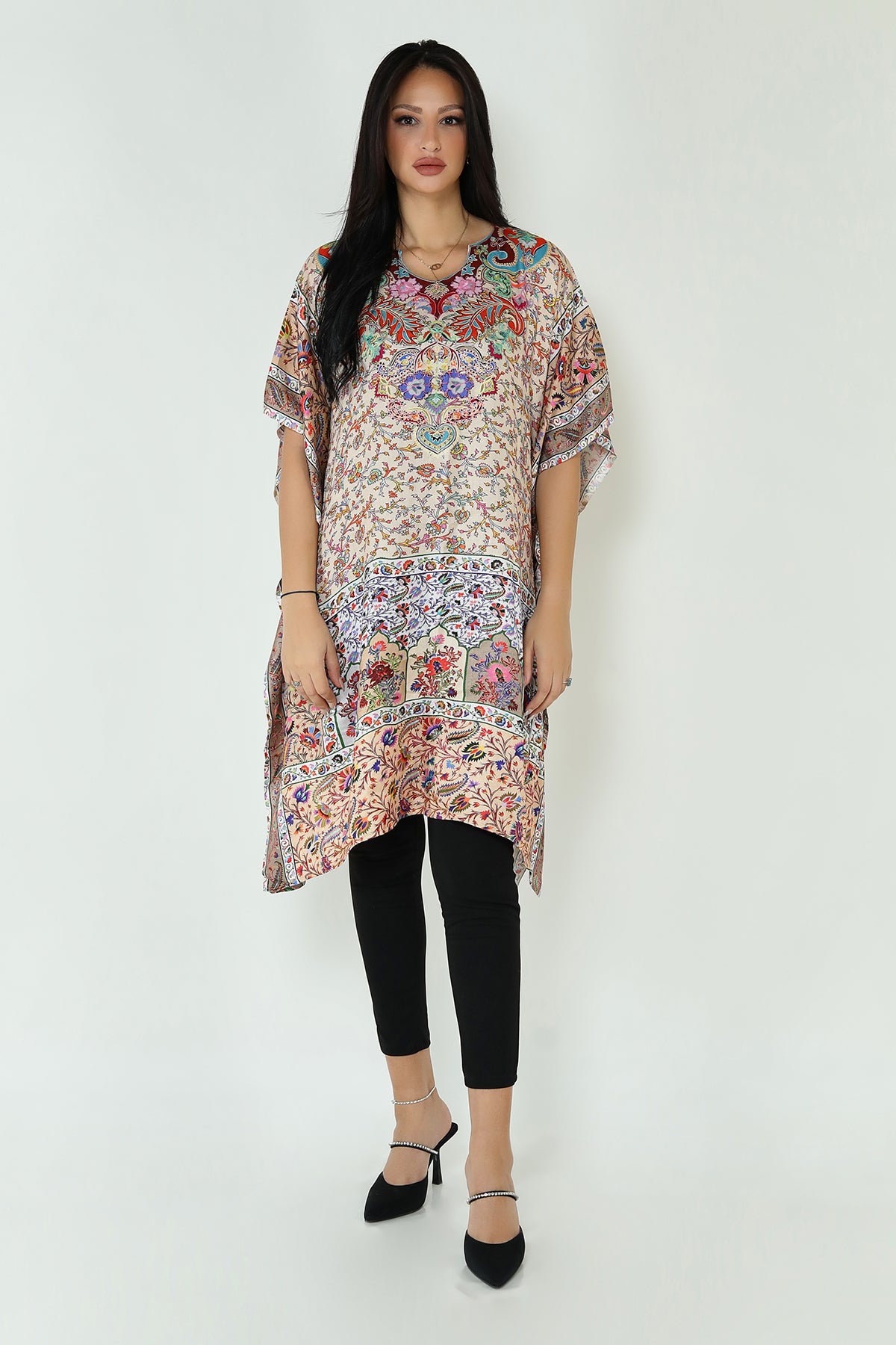 Kalamkari Design Ladies Kaftan