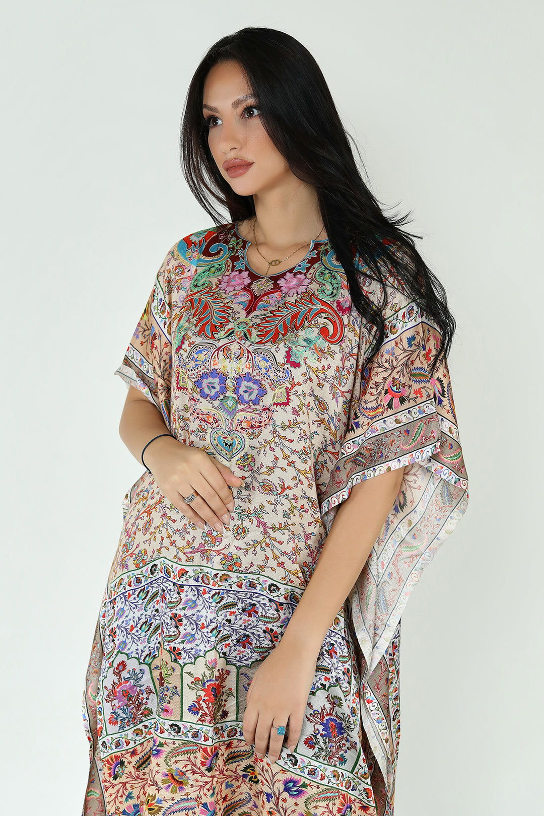 Kalamkari Design Ladies Kaftan