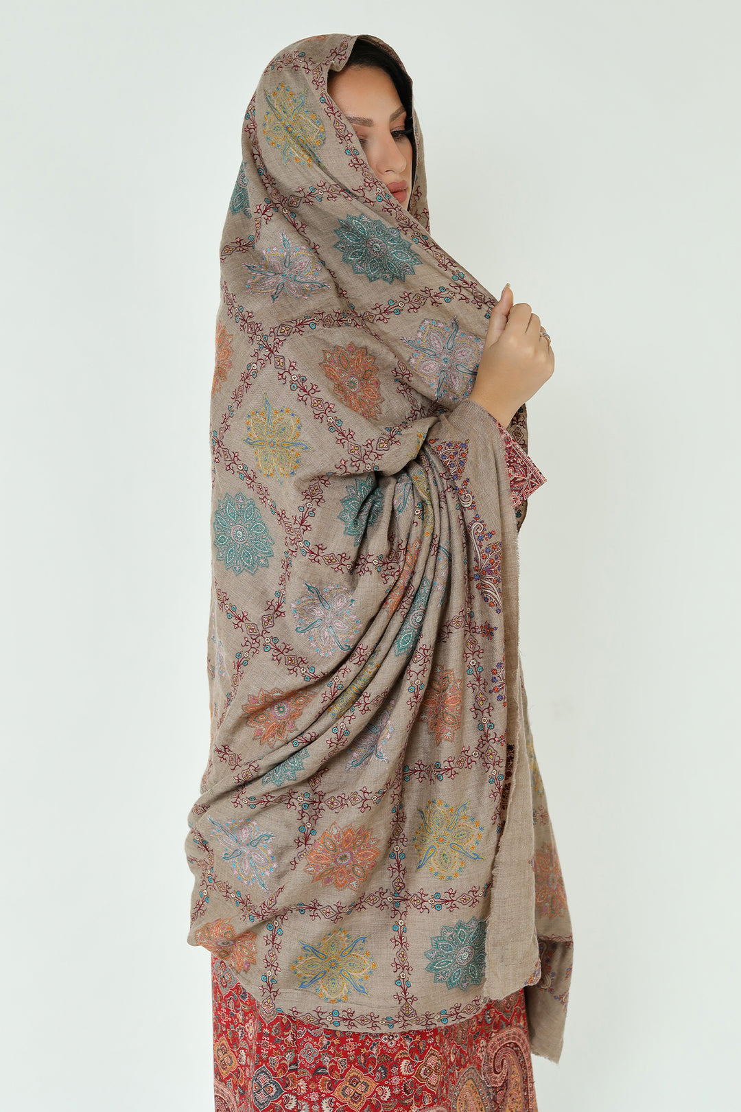 Pashmina Kalamkari Shawl