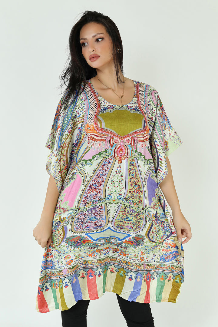 Kalamkari Design Ladies Kaftan