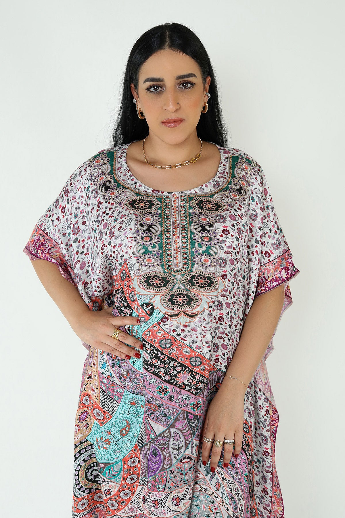 Kalamkari Design Ladies Kaftan