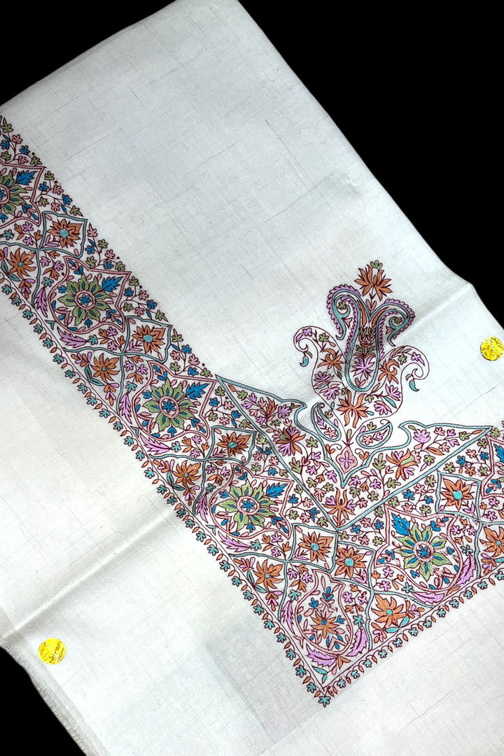 KALAMKARI HAND EMBROIDERED PASHMINA SHAWL