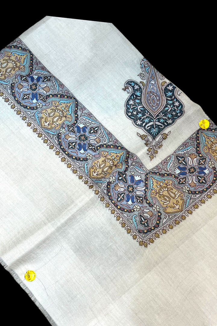 KALAMKARI HAND EMBROIDERED PASHMINA SHAWL