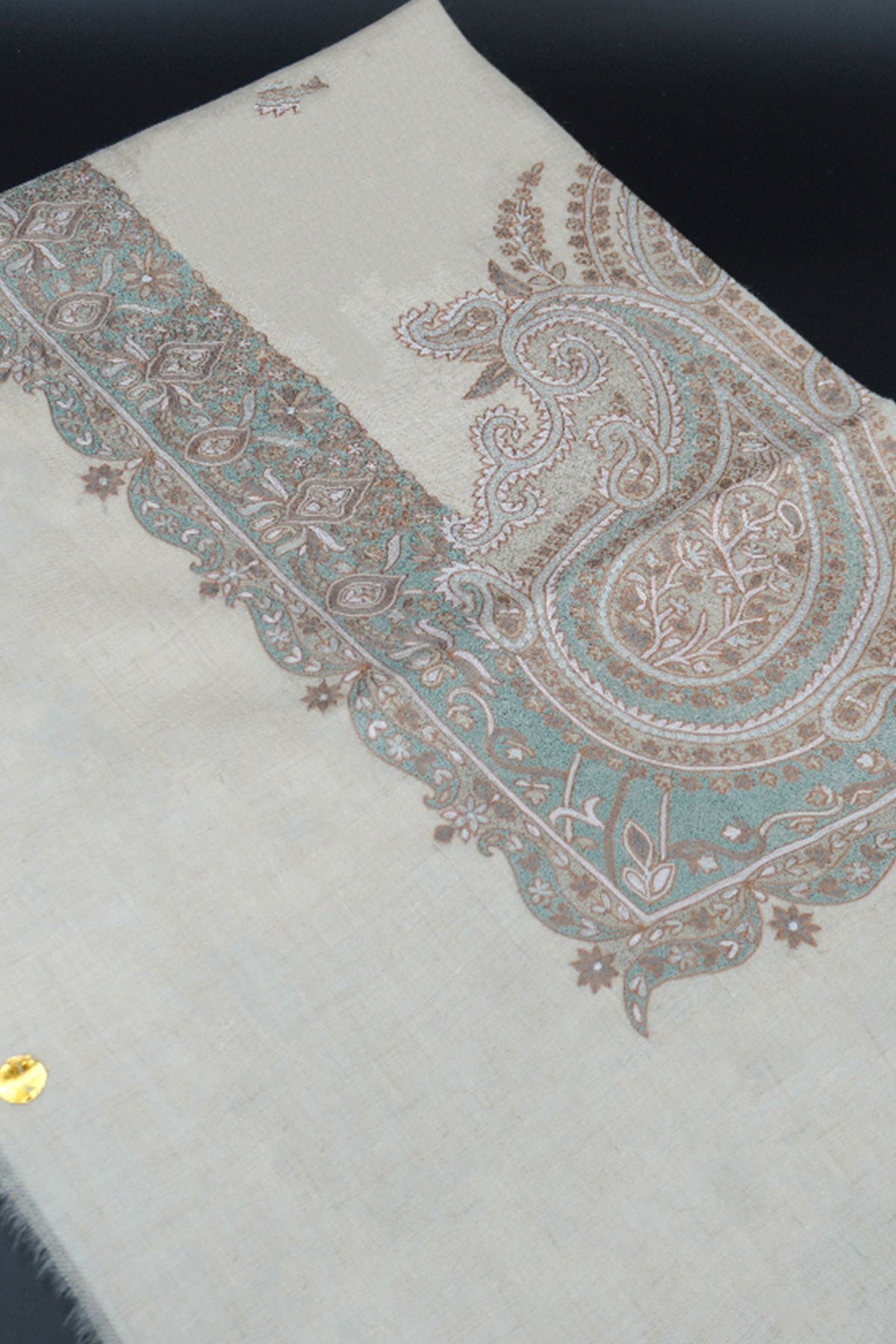 KALAMKARI HAND EMBROIDERED PASHMINA SHAWL