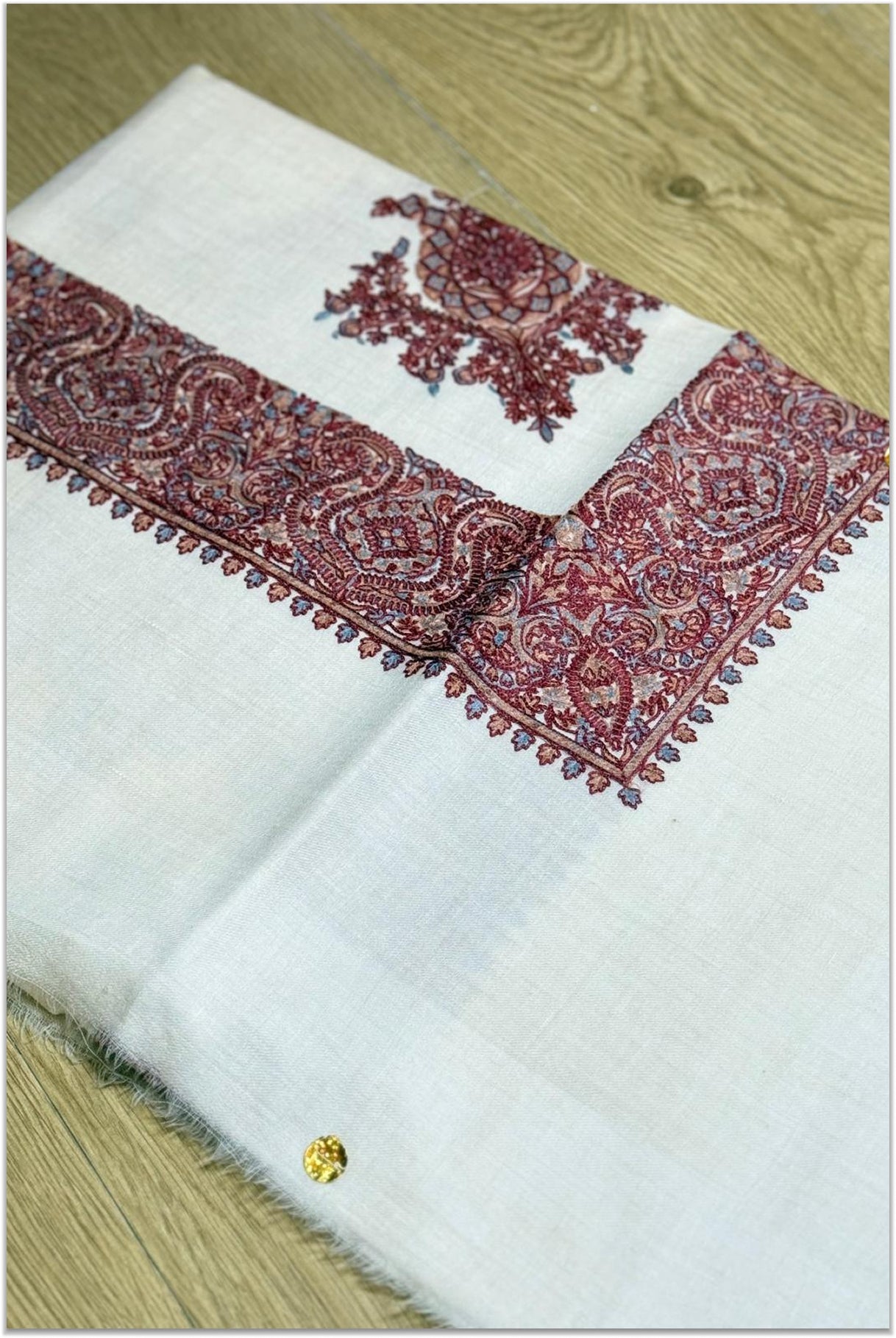 HOOK EMBROIDERED PASHMINA SHAWL