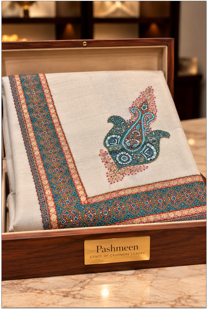 Valomont – VIP Hand-Embroidered Pashmina Shawl