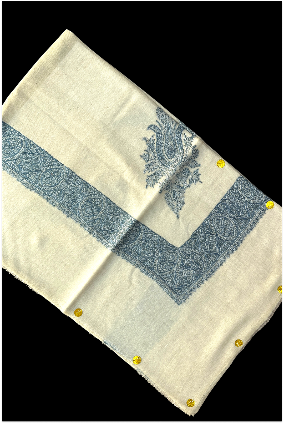 Oriane — Premium Hand-Embroidered Pashmina Shawl