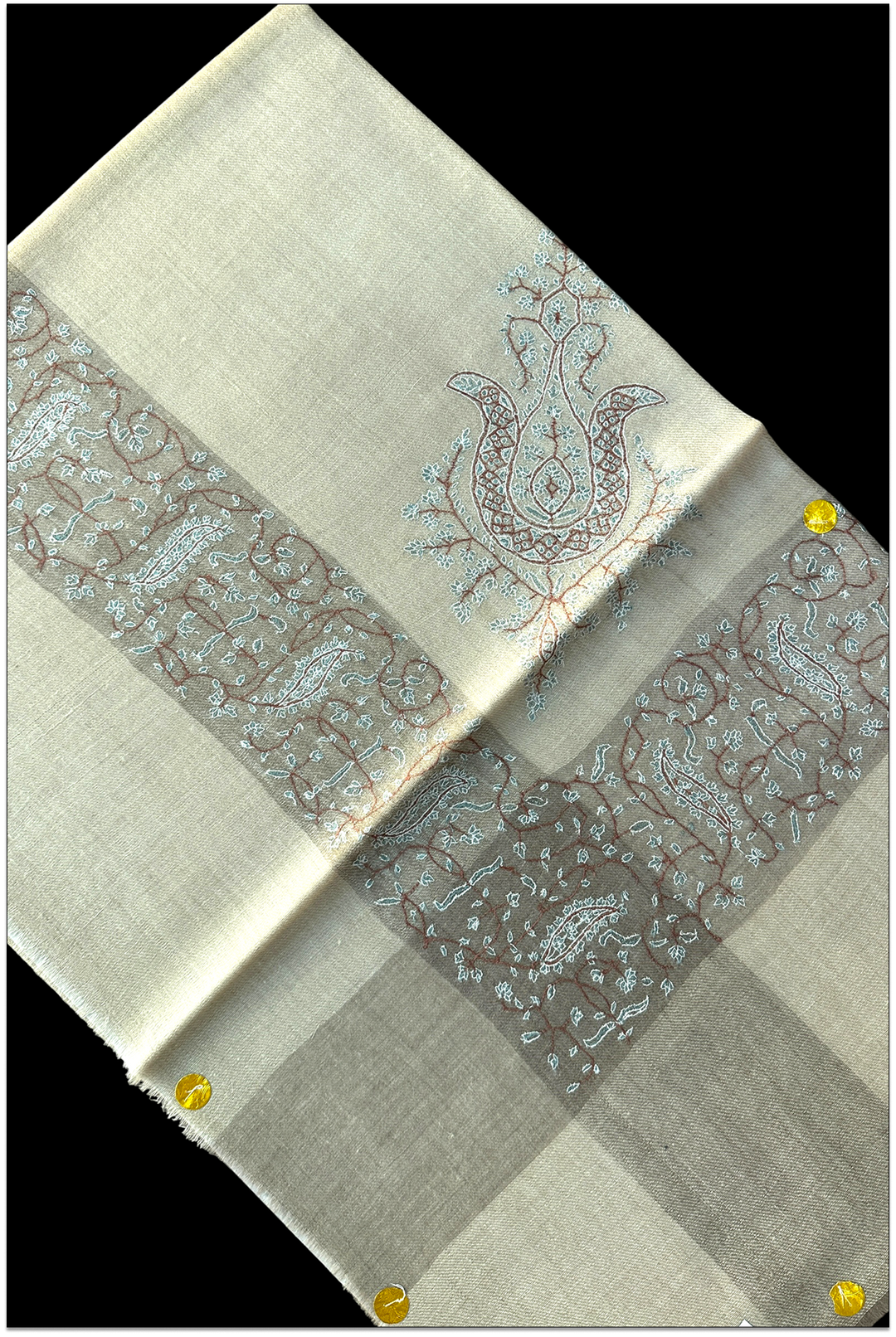 Auréline — VIP Hand-Embroidered Pashmina Shawl