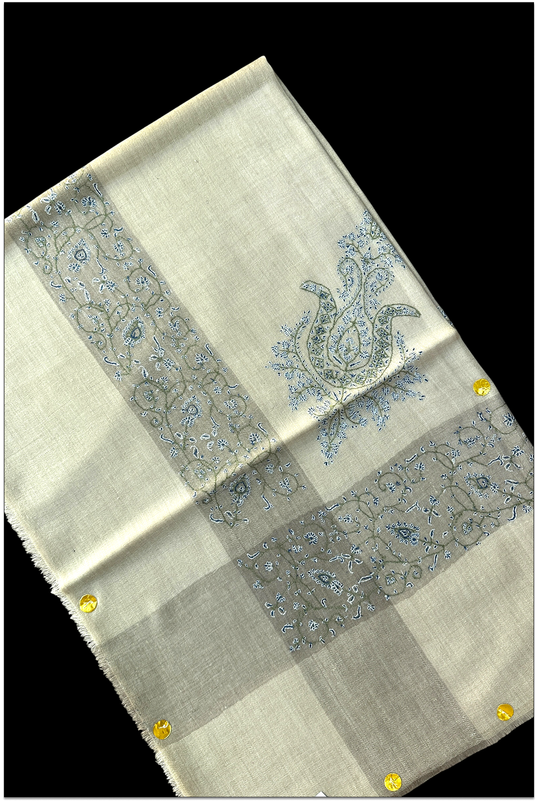 Élodine — VIP Hand-Embroidered Pashmina Shawl
