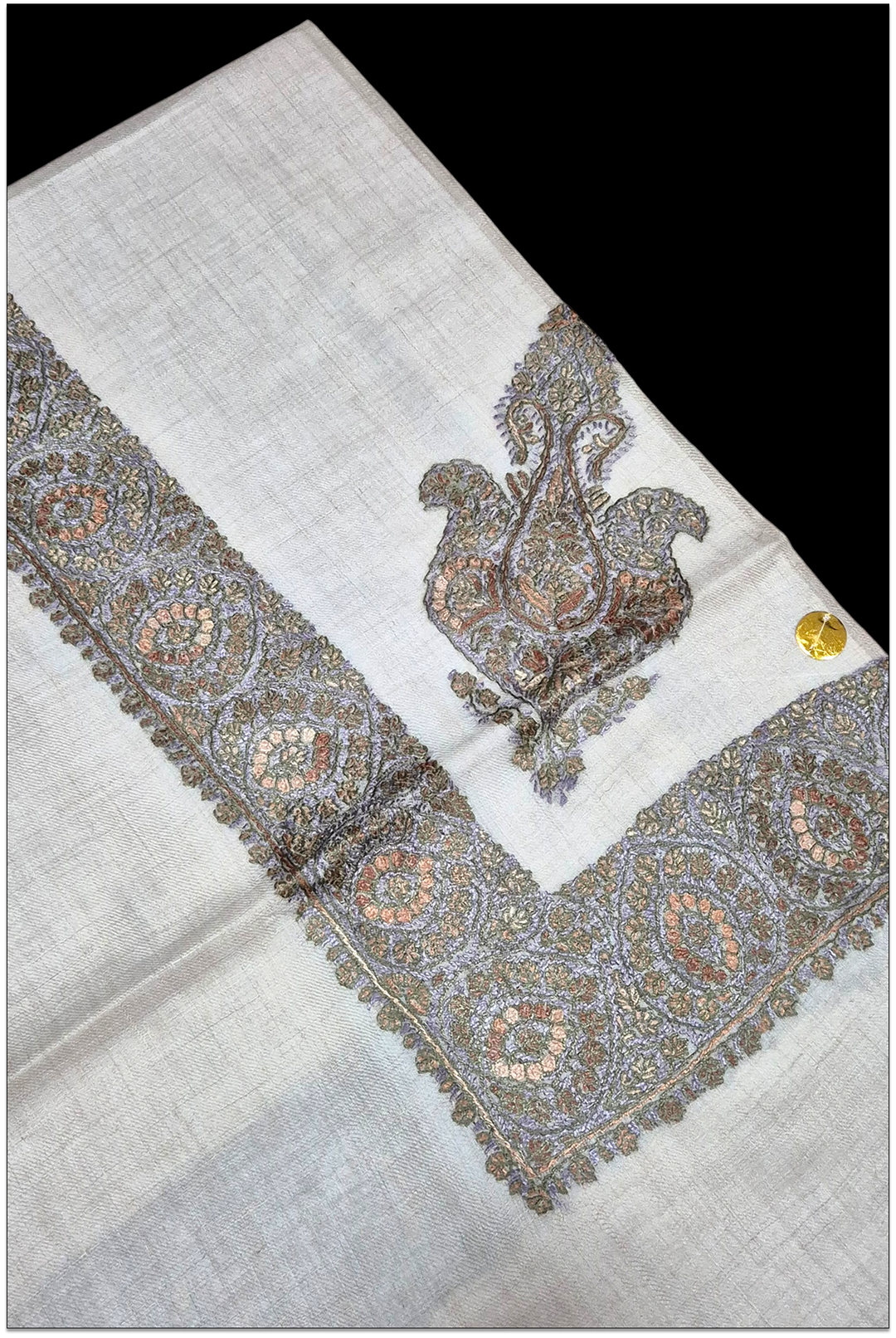 Veyron — Premium Hand-Embroidered Pashmina Shawl
