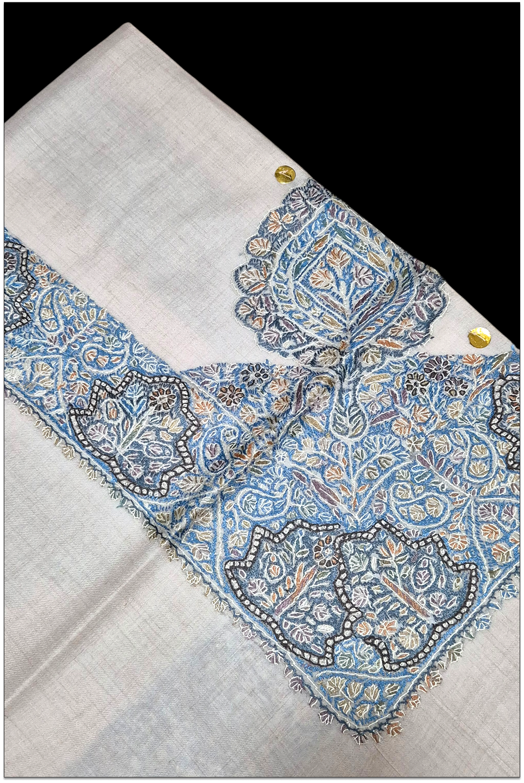 Aurevian — Premium Hand-Embroidered Pashmina Shawl
