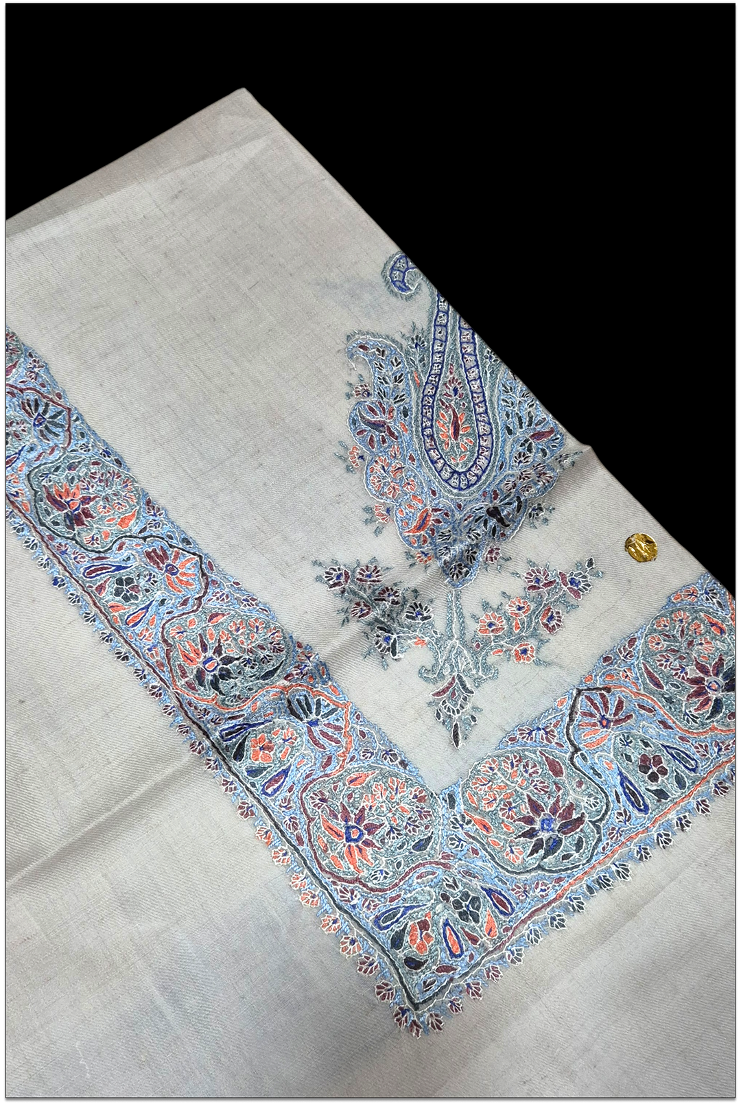Zayvielle — Premium Hand-Embroidered Pashmina Shawl