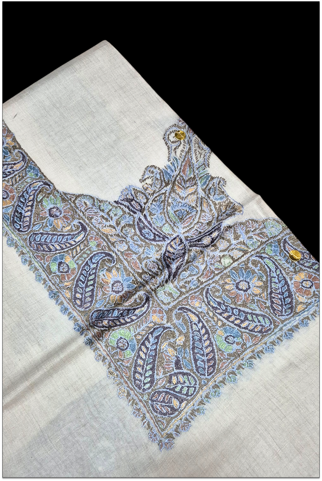 Zevran — Premium Hand-Embroidered Pashmina Shawl