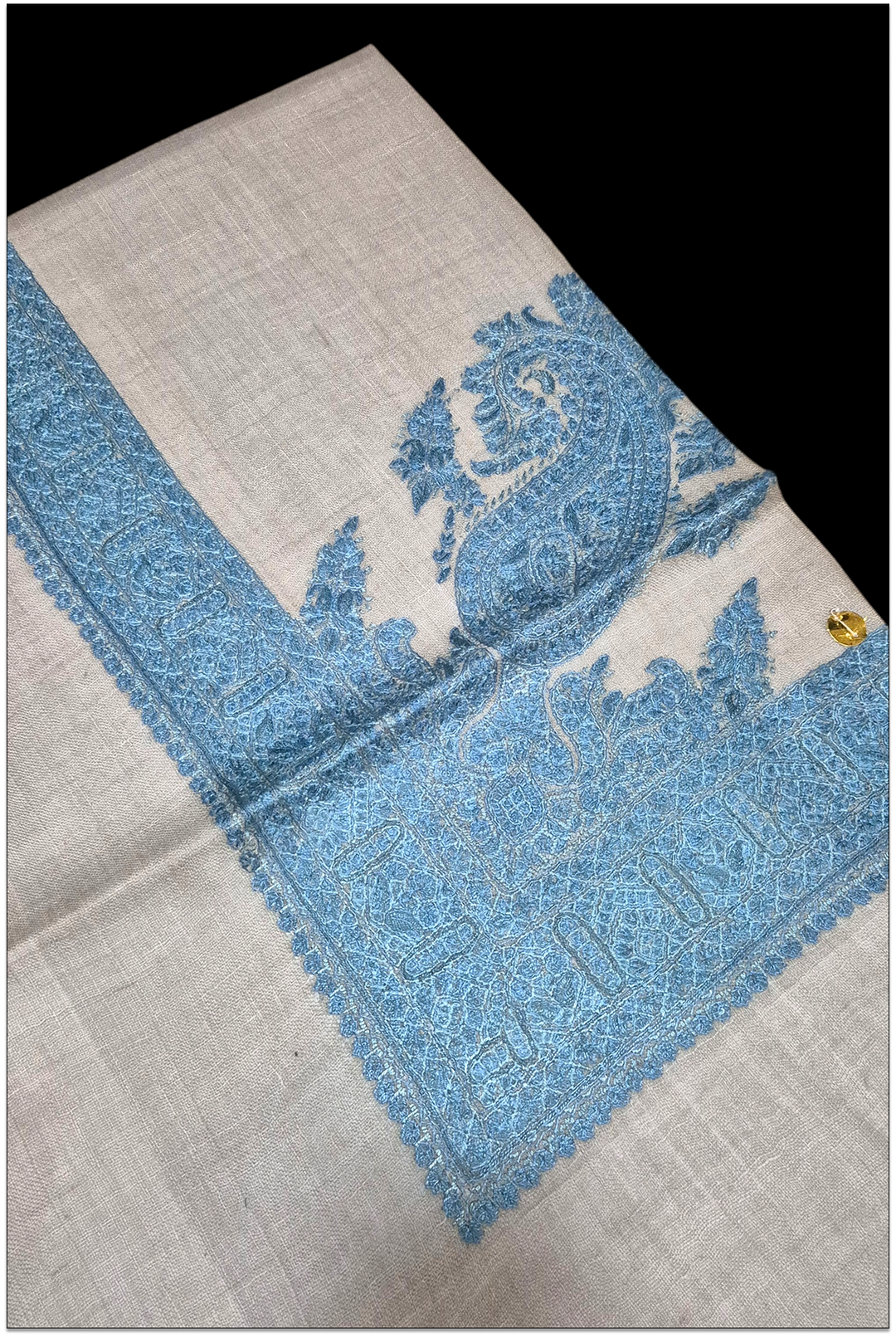 Azrion — Premium Hand-Embroidered Pashmina Shawl