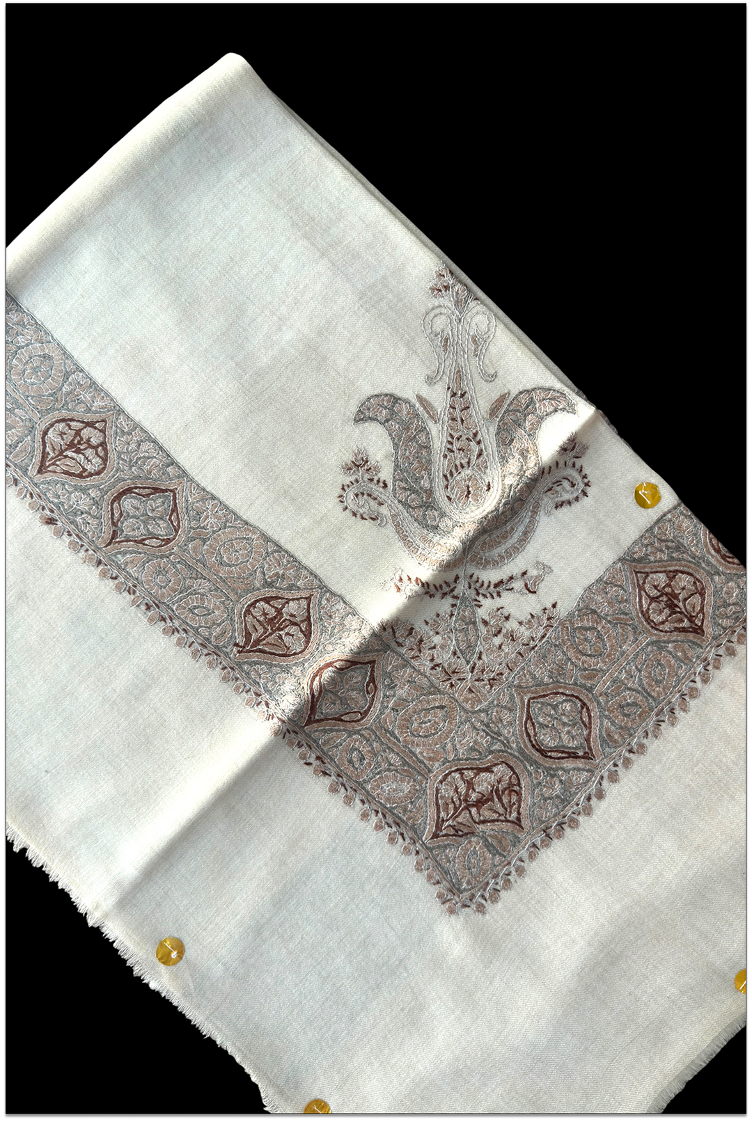 Veyrion — Premium Hand-Embroidered Pashmina Shawl