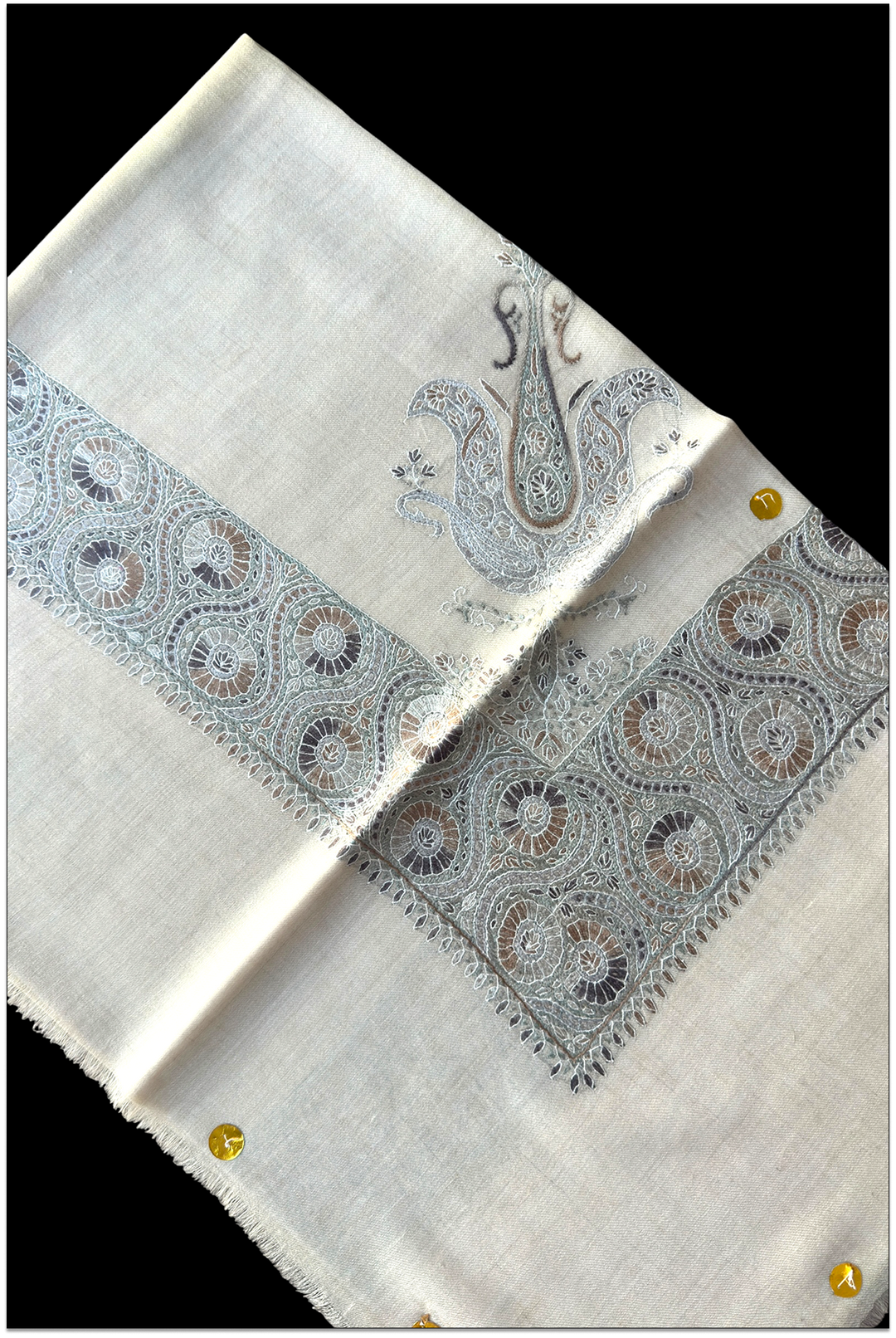 Thalvère — Premium Hand-Embroidered Pashmina Shawl