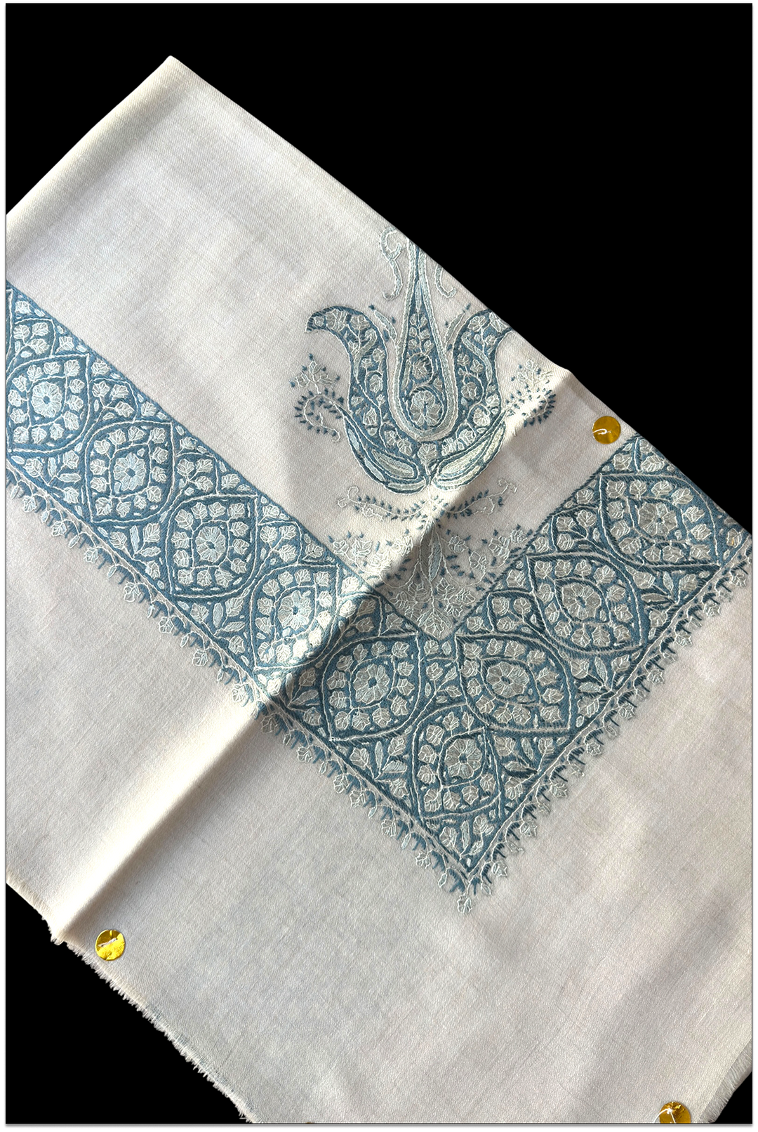 Caldrienne — Premium Hand-Embroidered Pashmina Shawl