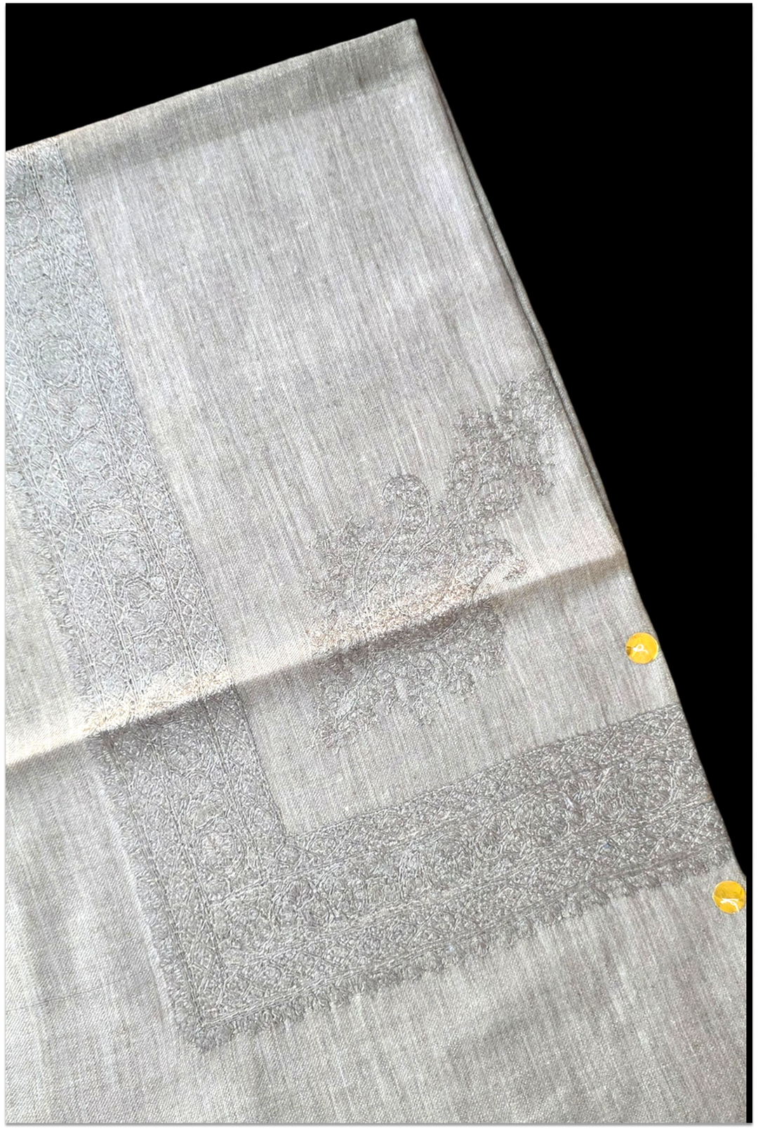 Vienna – Silver Pashmina Shawl