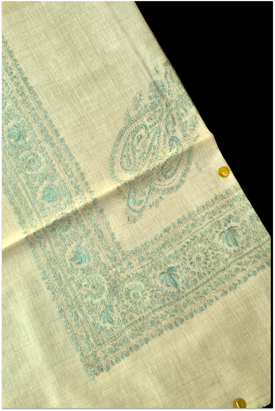 Azure Élan – Turquoise Heritage Pashmina